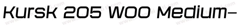 Kursk 205 W00 Medium字体转换